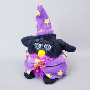 WORKING Vintage 1999 Tiger Electronics Special Edition Wizard Furby 5" Plush Toy